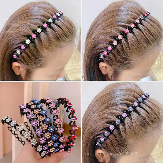 Gorgeous Rhinestone Headbands - Non-Slip Wave Design for Women and Girls - Perfect Fashion Accessory!