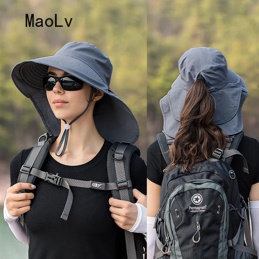 Stylish Women's UV Protection Sun Hat - Perfect for Outdoor Activities like Fishing, Hiking, and More!