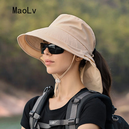 Stylish Women's UV Protection Sun Hat - Perfect for Outdoor Activities like Fishing, Hiking, and More!