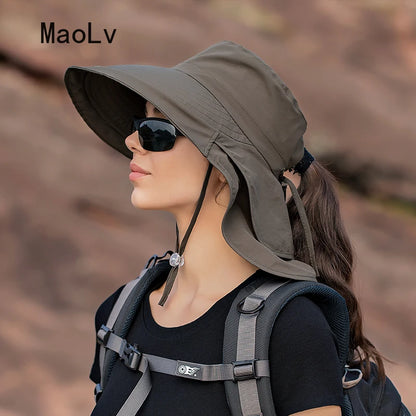 Stylish Women's UV Protection Sun Hat - Perfect for Outdoor Activities like Fishing, Hiking, and More!