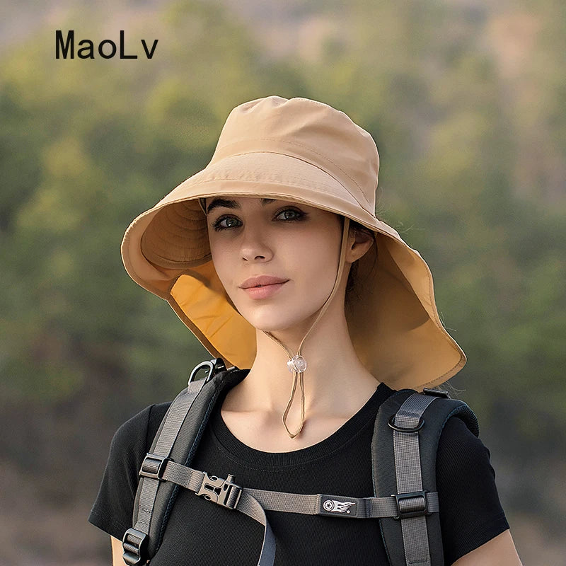 Stylish Women's UV Protection Sun Hat - Perfect for Outdoor Activities like Fishing, Hiking, and More!